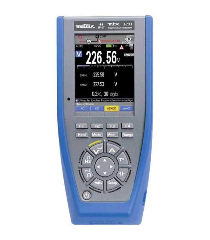 AEMC MTX 3293 [2154.04] Digital Multi Meter (ASYC IV, TRMS, 100,000-cts, USB, Color Graphical Display)