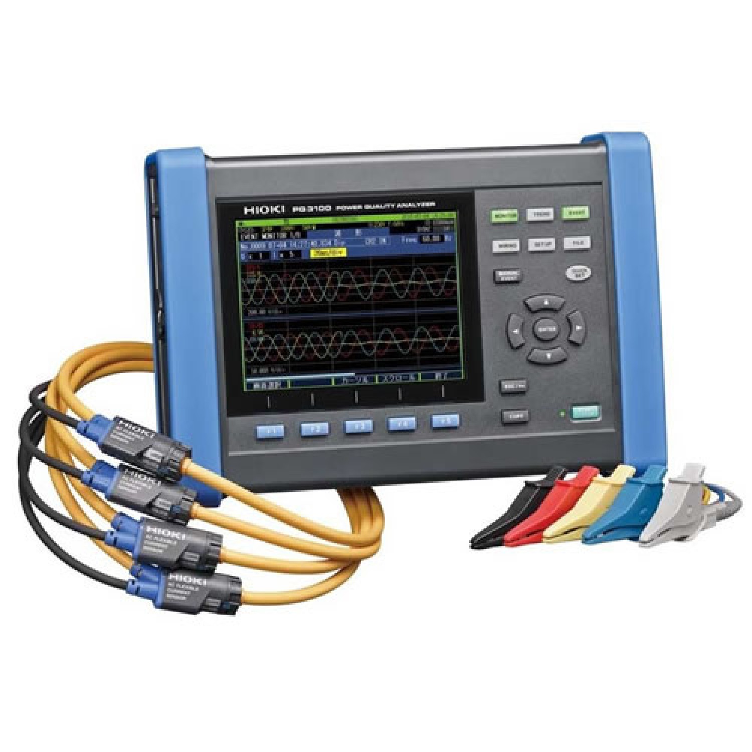 Hioki PQ3100-94 Three Phase Power Quality Analyzer - Four 6000 Amp Flex ...