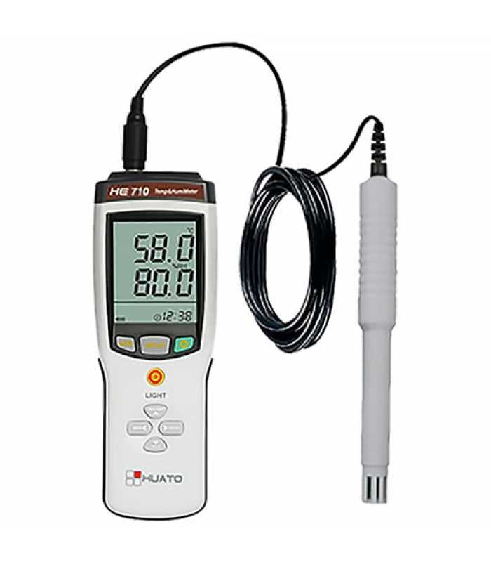 HUATO HE710 Series [HE710-EX] Handheld Thermometer Hygrometer with External Sensor