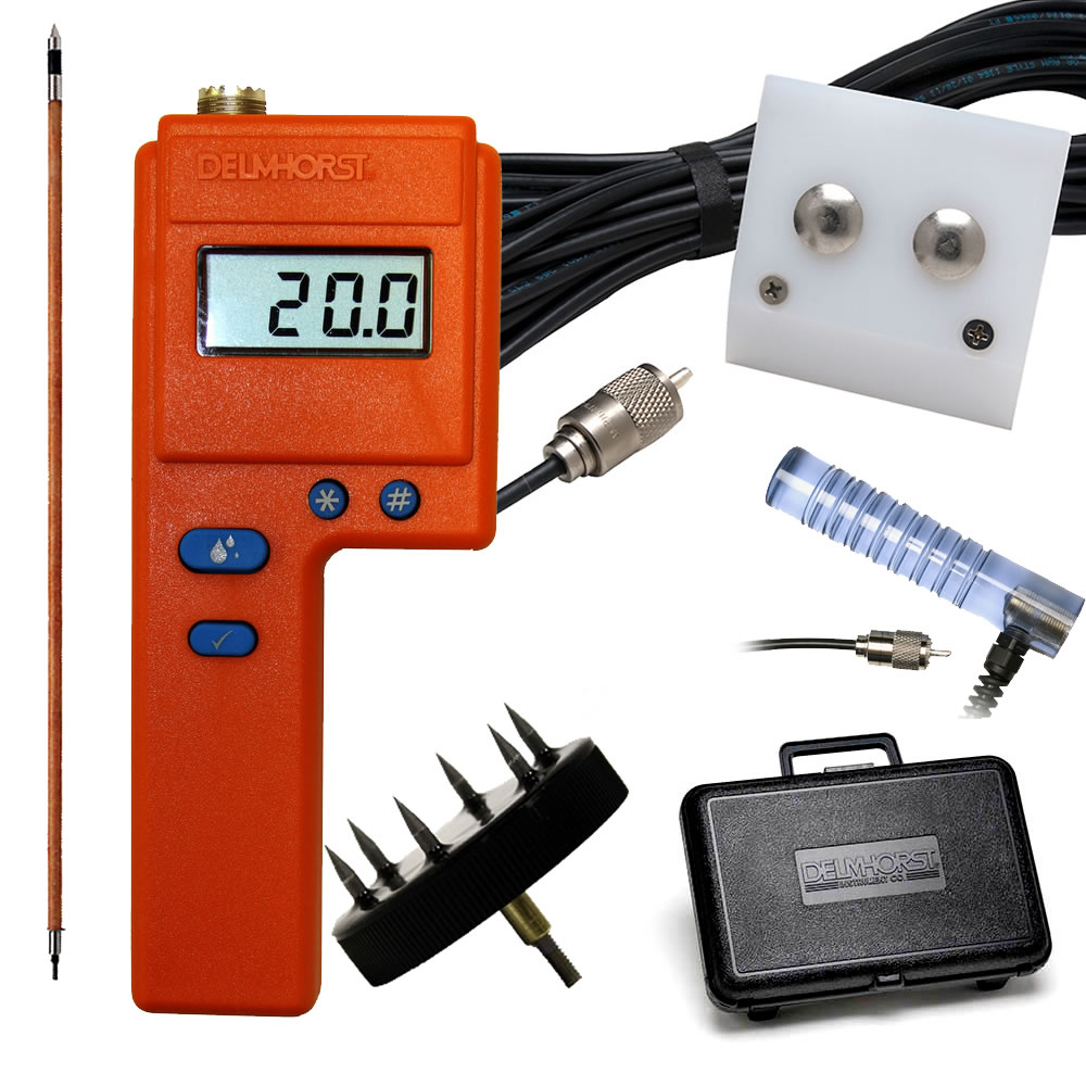 Delmhorst FX2000 [FX2000/PKG] Digital Moisture Meter Deluxe Package