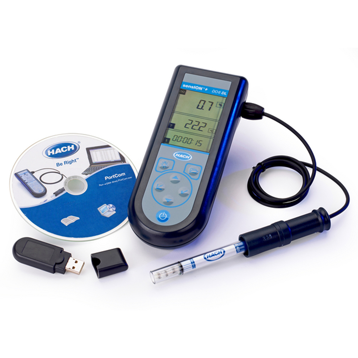 Hach SensION+ DO6 [LPV4552.97.0002] Portable Dissolved Oxygen Meter kit